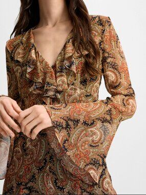 VERONICA BEARD Adrienne Silk Mini Dress